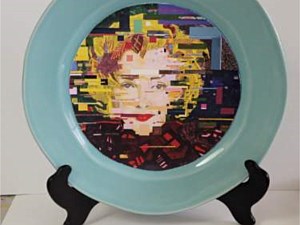 Marilyn - blue plate 