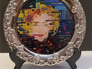 Marilyn  - silver plate    